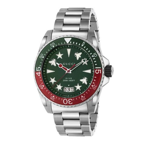 vintage red and green gucci watch|Gucci dive.